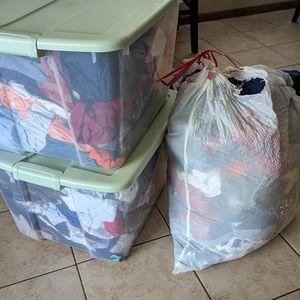 Two totes and a big bag full of 3-6 outfits :)